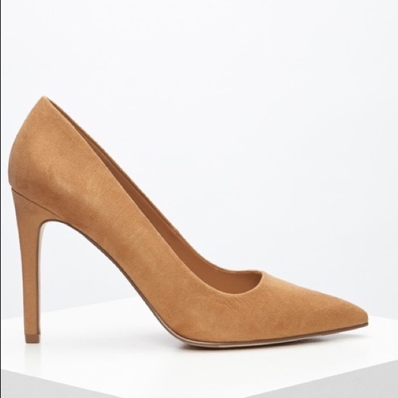 Suede Pointy Heels - Picture 1 of 6